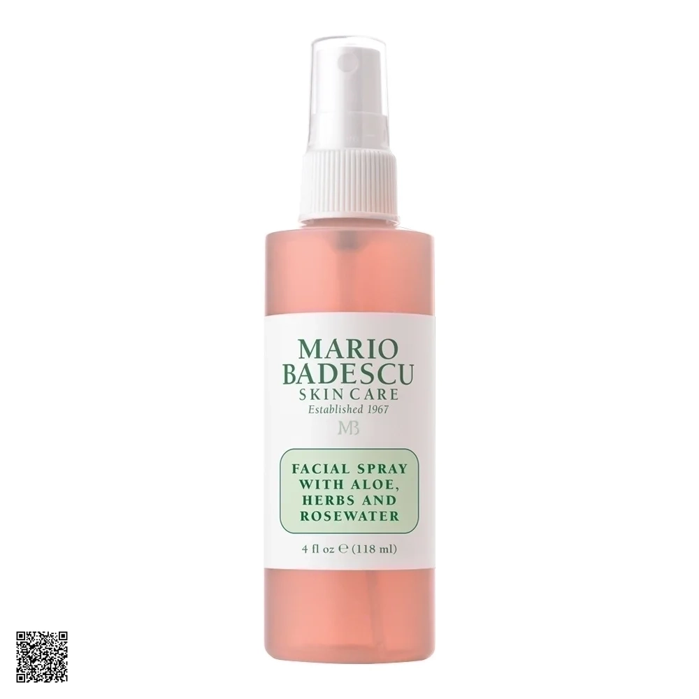 Xịt khoáng Mario Badescu Facial Spray With Aloe, Herbs And Rosewater 118ml