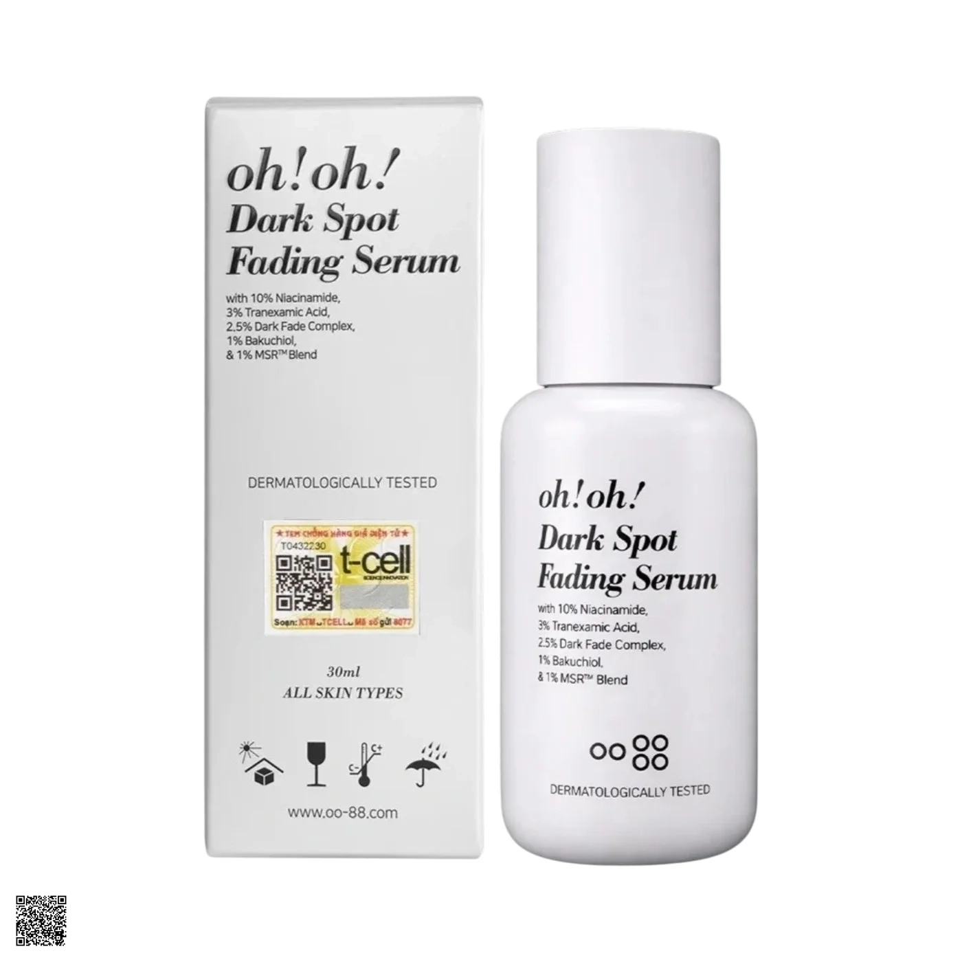 Tinh Chất Kiểm Soát Sắc Tố oh!oh! Dark Spot Fading Serum 30ml