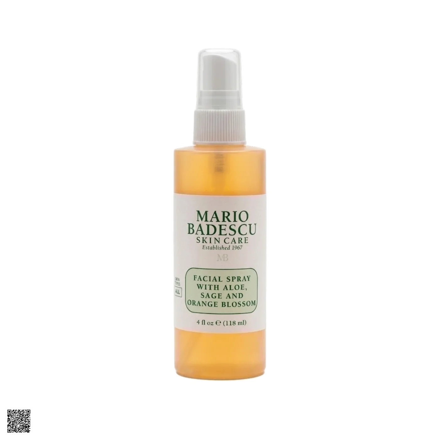 Xịt Khoáng Mario Badescu Facial Spray with Aloe, Sage, Orange Blossom 118ml