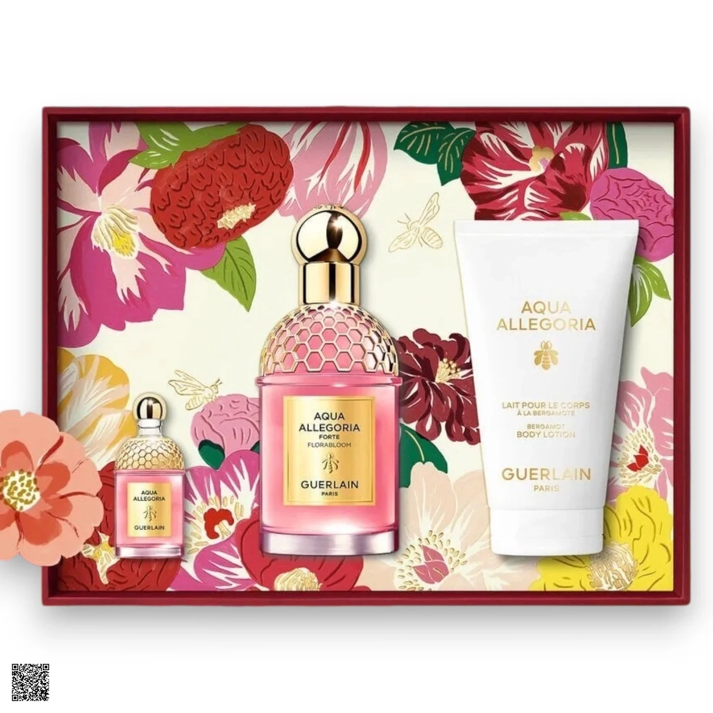Set Quà Tặng Guerlain Aqua Allegoria Florabloom Forte Eau De Parfum (3 Món)