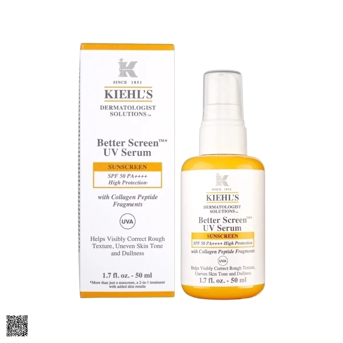 Serum Chống Nắng Kiehl’s Better Screen™ UV Serum SPF50 PA++++ With Collagen Peptide