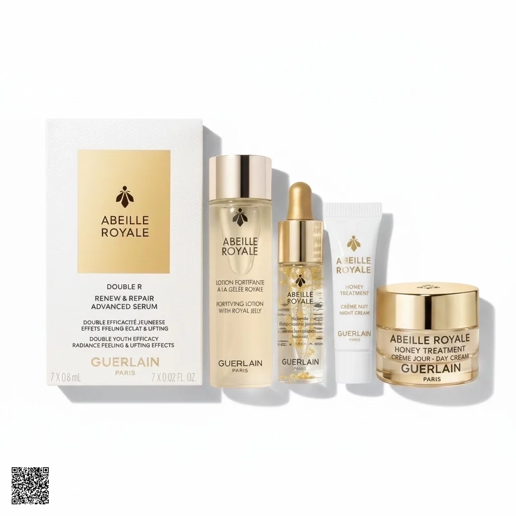 [Tặng Kèm Túi] Bộ Dưỡng Da Mini Guerlain Abeille Royale Skincare - Phục Hồi Toàn Diện