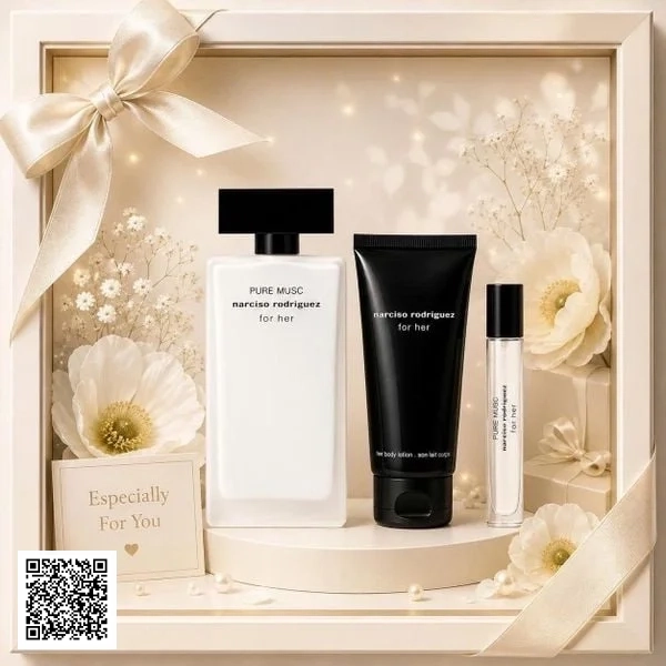Quà Tặng Cho Nữ – Set Narciso Rodriguez Pure Musc For Her EDP
