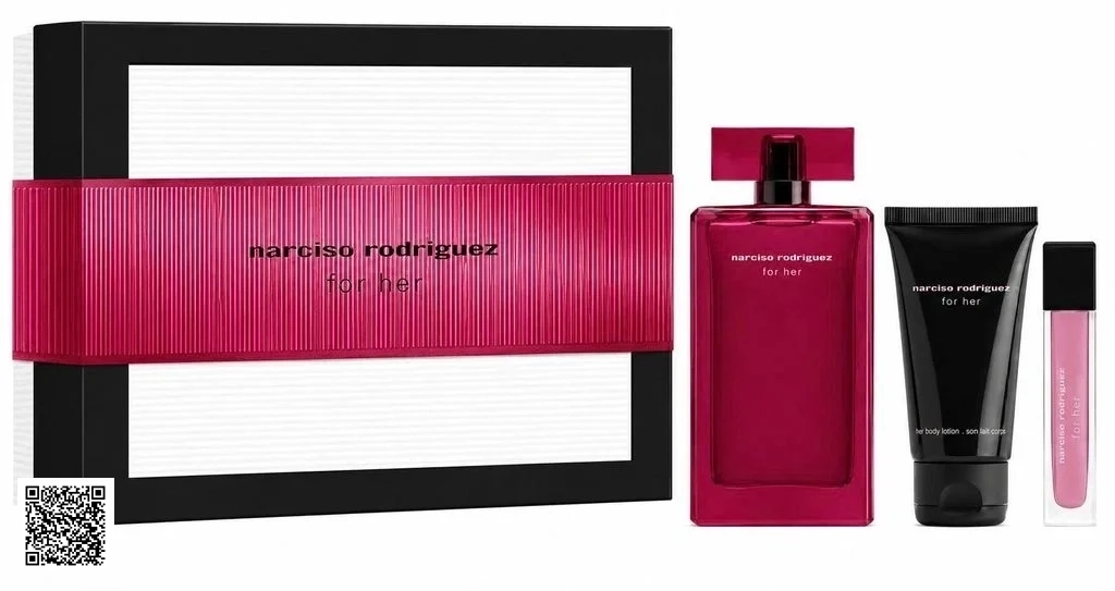 Set Nước Hoa Narciso Rodriguez For Her EDP Intense ( 100ML + 10ML + 50ML Lotion)