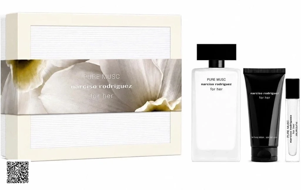 Set Nước Hoa Narciso Rodriguez Pure Musc EDP ( 100ML + 10ML + 50ML Lotion)