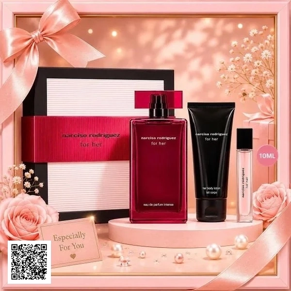 Quà Tặng Cho Nữ – Set Narciso Rodriguez For Her EDP Intense