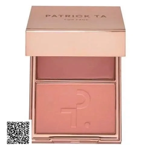 Phấn Má Hồng Patrick Ta 2in1 Double-Take Cream And Power Blush Duo Màu Not Too Much