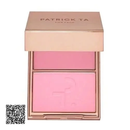 Phấn Má Hồng Patrick Ta 2in1 Double-Take Cream And Power Blush Duo Just Enough