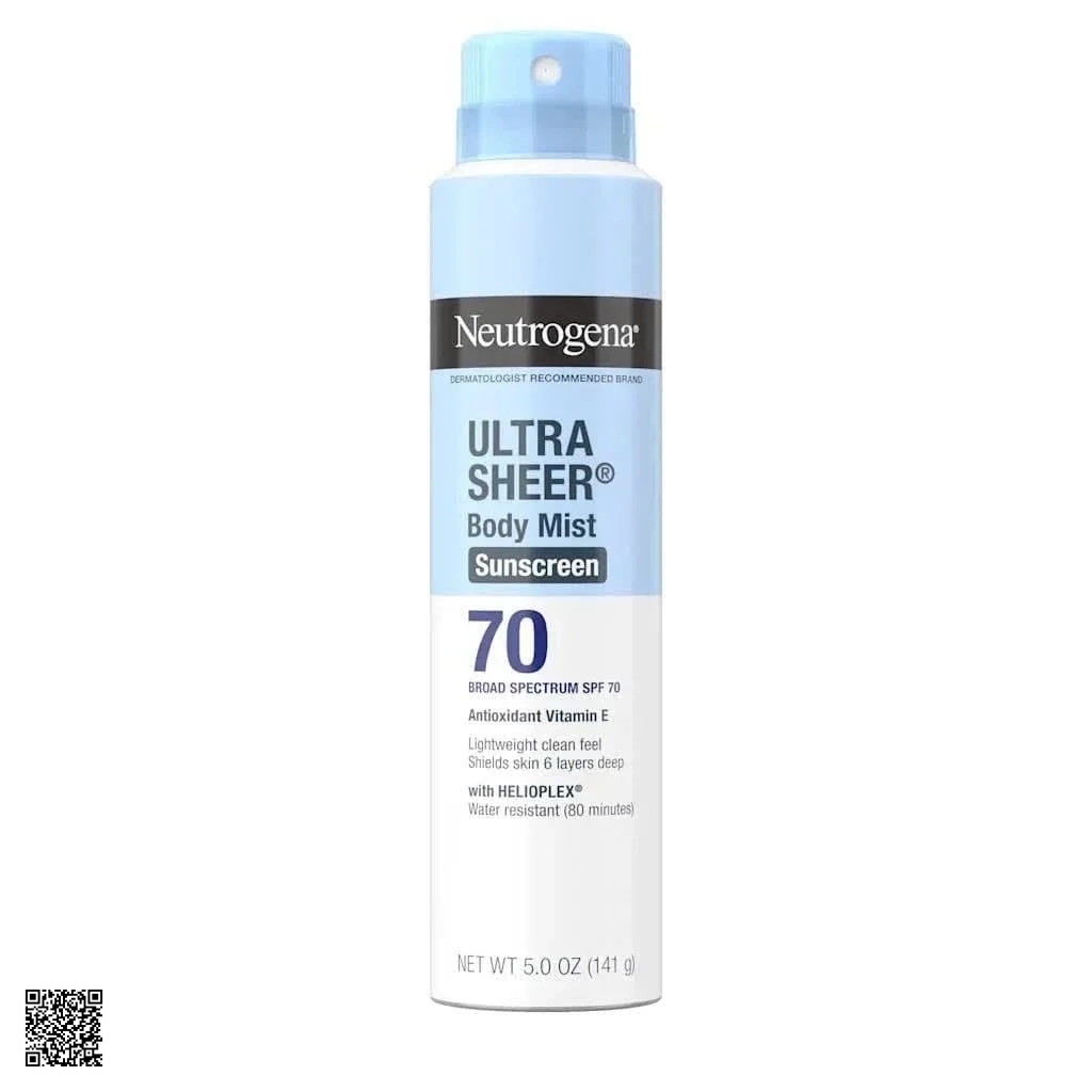 Xịt Chống Nắng Neutrogena Ultra Sheer SPF 70+