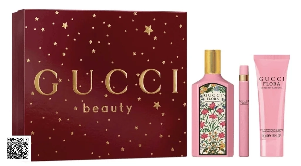Giftset Nước Hoa Gucci Flora Gorgeous Gardenia EDP ( 100ML + 10ML + 50ML)