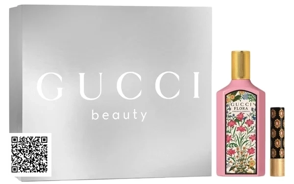 Set Gucci Flora Gorgeous Gardenia EDP 100ML + Son Gucci 515