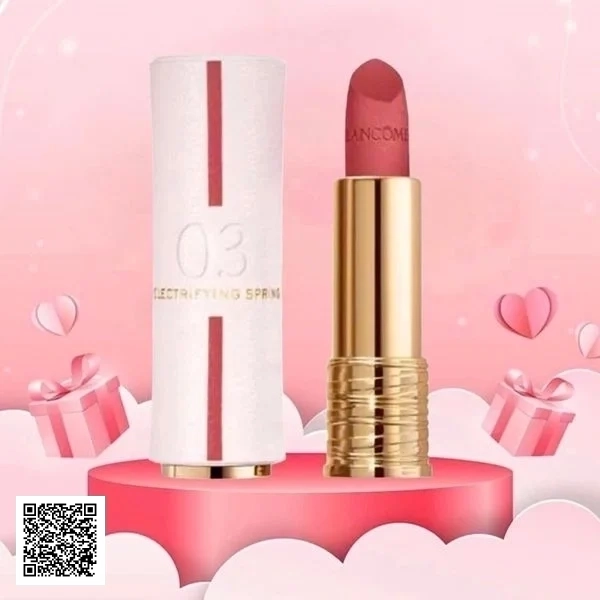 Quà Valentine Ngọt Ngào: Son Lancome 03 Electrifying Spring Limited