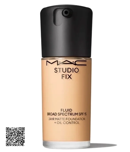 Kem Nền MAC Studio Fix 24H Matte + Oil Control SPF15 ( Mẫu Mới Có Vòi )