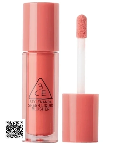 Má Hồng Kem 3CE Sheer Liquid Blusher Joyful Affair