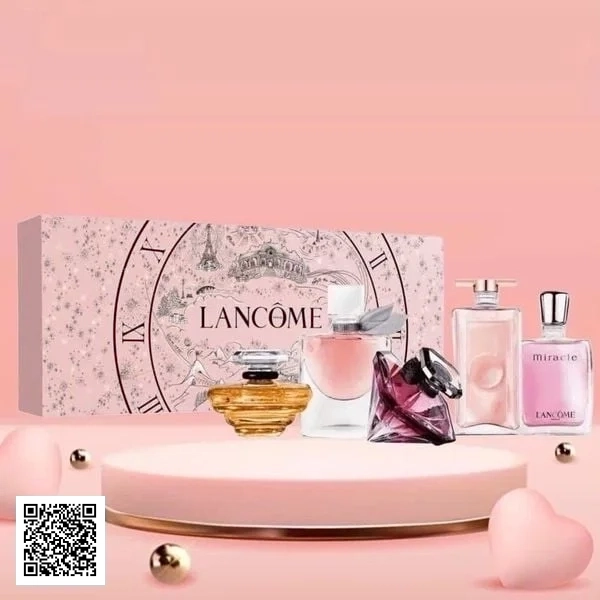 Quà 14/2 Tràn Đầy Yêu Thương Với Set Lancome 5 Chai