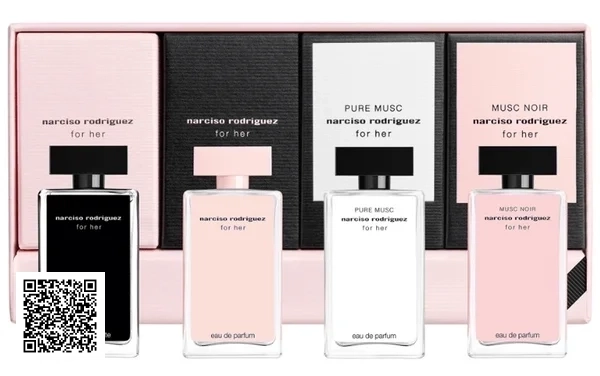 Set Nước Hoa Narciso Rodriguez For Her Collection ( 4x 7.5ML)