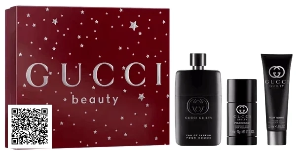 GiftSet Nước Hoa Gucci Guilty Pour Homme EDT ( 90ML + 50ML+ Lăn Khử Mùi )