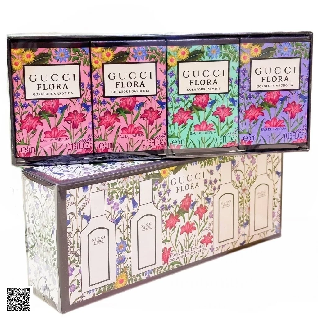 GiftSet Nước Hoa Gucci Flora 4 Chai