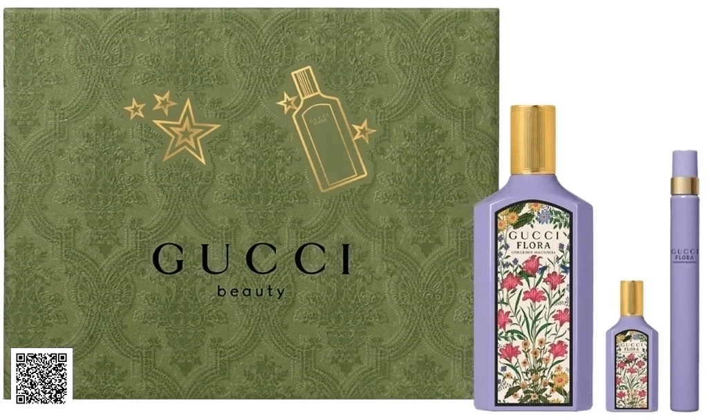 Giftset Nước Hoa Gucci Flora Gorgeous Magnolia EDP ( 100ML + 5ML + 10ML )