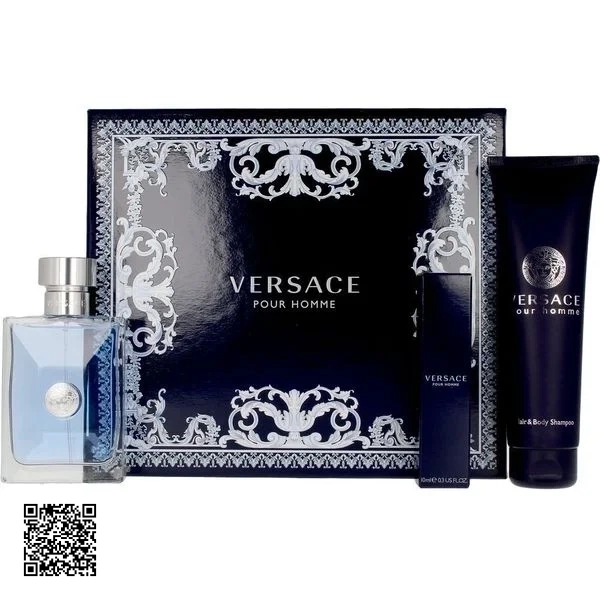 Giftset Nước Hoa Versace Pour Homme (  100ML + 150ML+ 10ML )