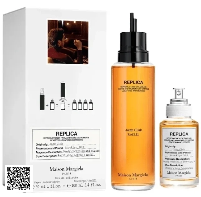 Set Nước Hoa Maison Margiela Replica Jazz Club EDT 30ML + 100ML Refill