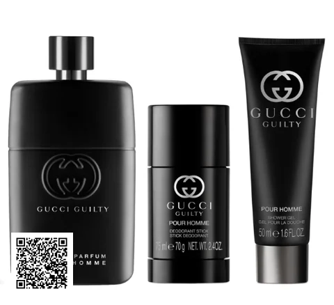 Quà Tặng Sinh Nhật Cho Nam - Set Gucci Guilty Pour Homme EDP 3 Món