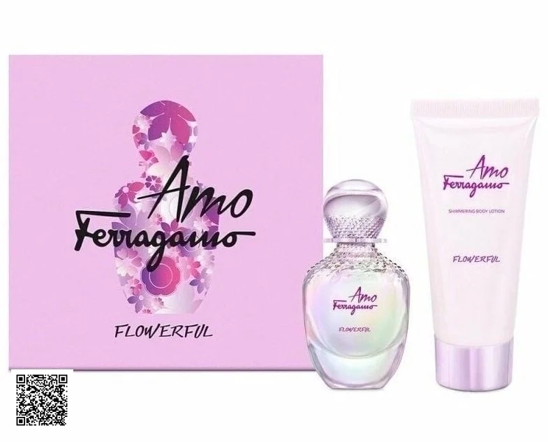 Set Nước Hoa Salvatore Ferragamo Amo Ferragamo Flowerful  ( 30ML + 30ML )
