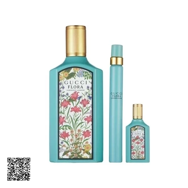 Bộ Quà Tặng Nước Hoa Gucci Flora Gorgeous Jasmine EDP ( 100ML + 10ML + 5ML)