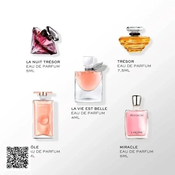 Set Nước Hoa Lancome Miniatures Fragance 5 Chai - New 2025