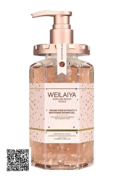 Sữa Tắm Trắng Da Hoa Hồng Damask Weilaiya Grand Rose Extracts Whitening Shower Gel 450ml