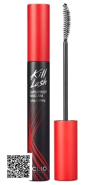 Mascara Clio Kill Lash Superproof 01 Long Curling - Chống Nước, Cong Và Dài Mi