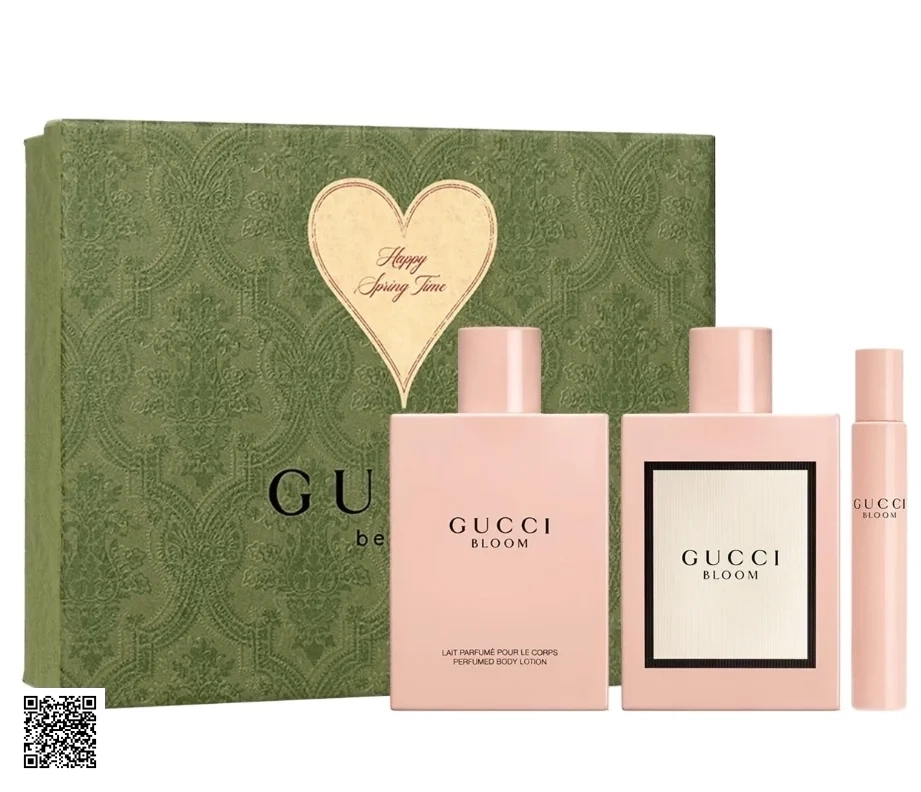 Bộ Quà Tặng Nước Hoa Gucci Bloom ( 100ML + 10ML + 100ML)