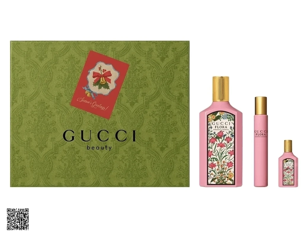 Bộ Quà Tặng Nước Hoa Gucci Flora Gorgeous Gardenia EDP ( 100ML + 10ML + 5ML)