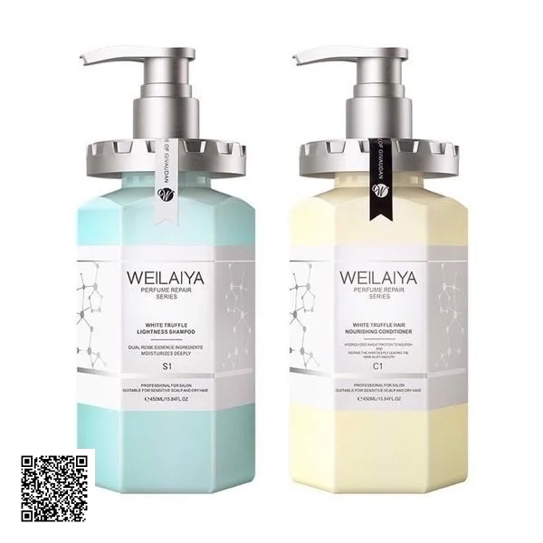 Combo Dầu Gội Xả Phục Hồi Đa Tầng Nấm Truffle Weilaiya 450ML
