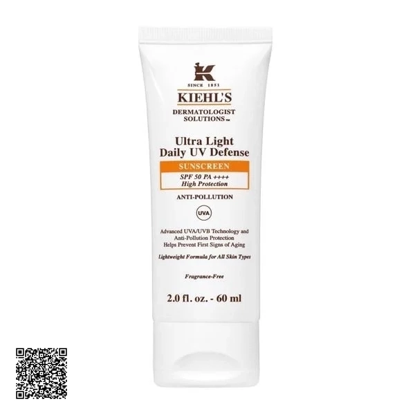 Kem Chống Nắng Kiehl’s Ultra Light Daily UV Defense Sunscreen SPF 50 PA+++ High Protection 60ML