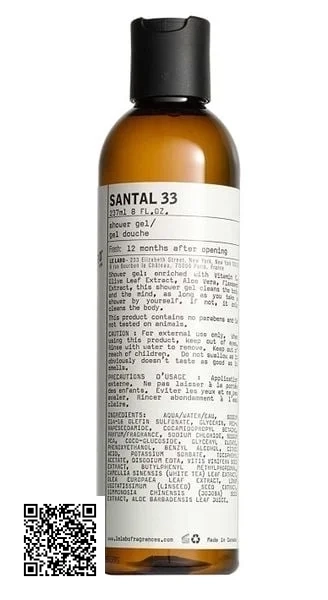 Sữa Tắm Hương Nước Hoa Le Labo Santal 33 237ML