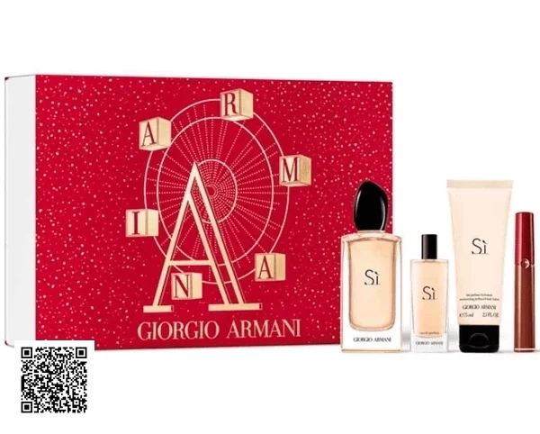 Bộ Quà Tặng Nước Hoa Giorgio Armani SÌ EDP ( 100ML + 15ML + 75ML + Son 209)