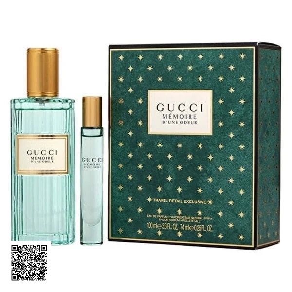 Giftset Nước Hoa Gucci Memoire D’une Odeur EDP ( 100ML + 7.4ML )