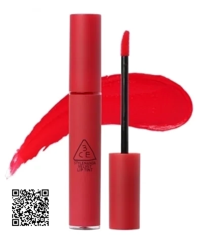 Son 3CE Kem Velvet Lip Tint Màu Best Ever