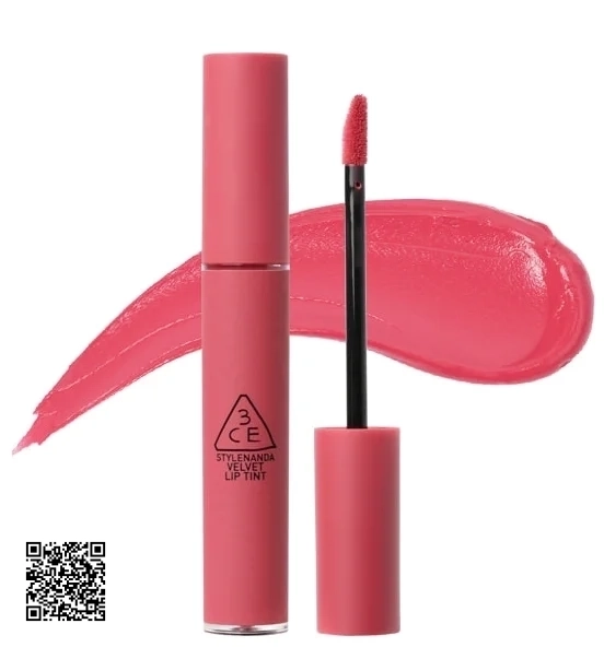 Son 3CE Kem Velvet Lip Tint Màu Pink Break