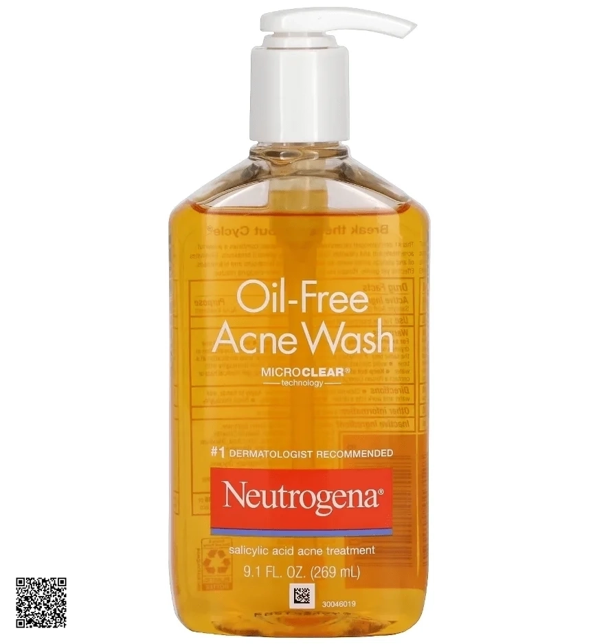 Sữa Rửa Mặt Trị Mụn Neutrogena Oil-Free Acne Wash 269ML
