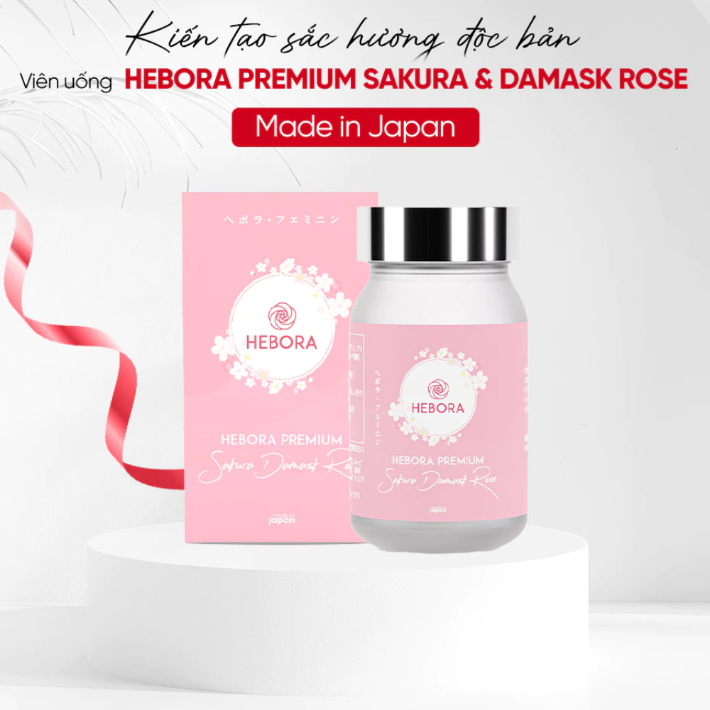 Viên uống tỏa hương Hebora Premium Sakura Damask Rose