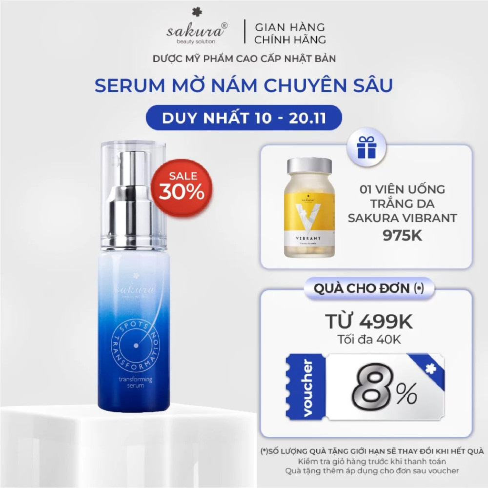 Serum Làm Mờ Vết Nám Sakura Transforming Serum