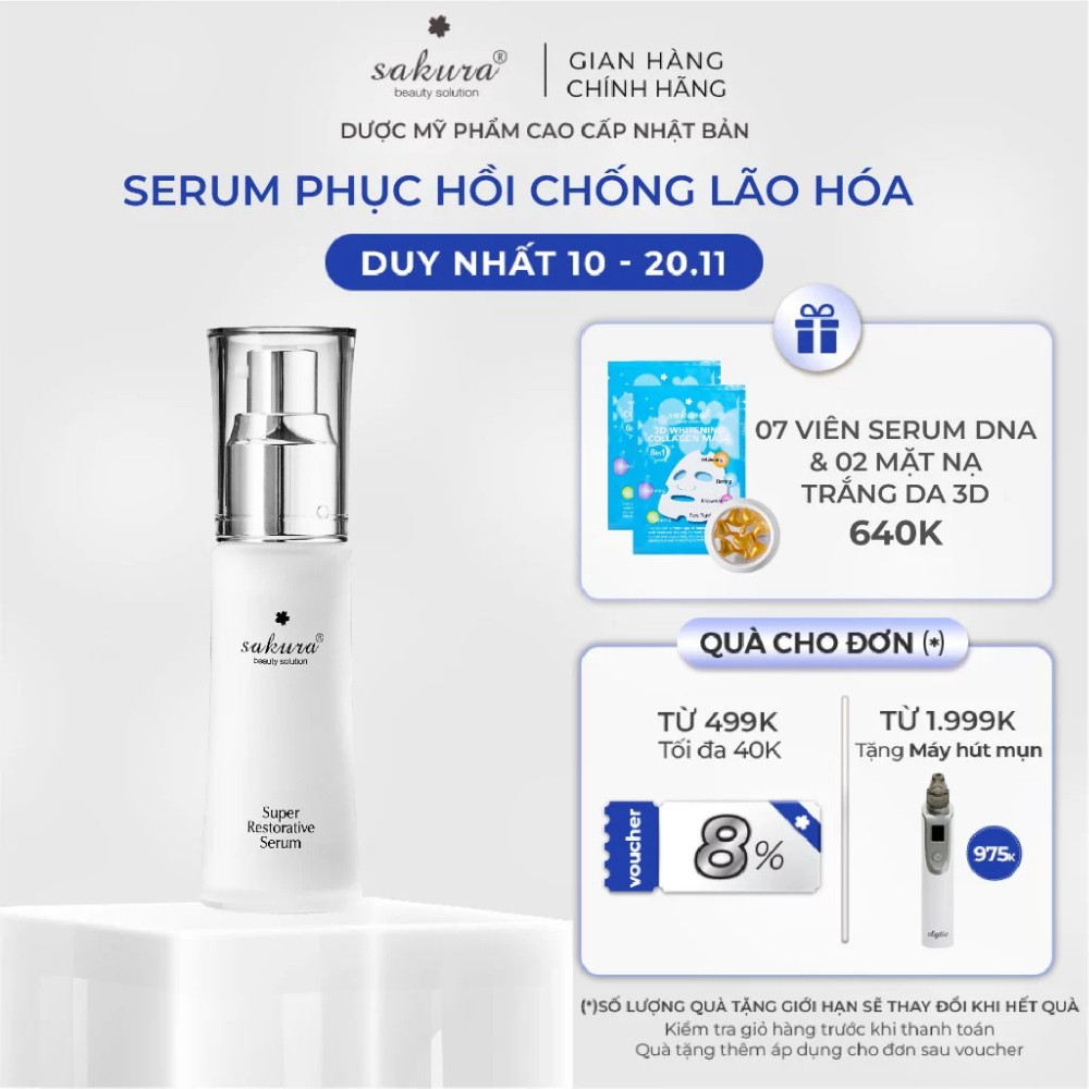 Serum dưỡng da hạn chế lão hoá Sakura Super Restorative Serum