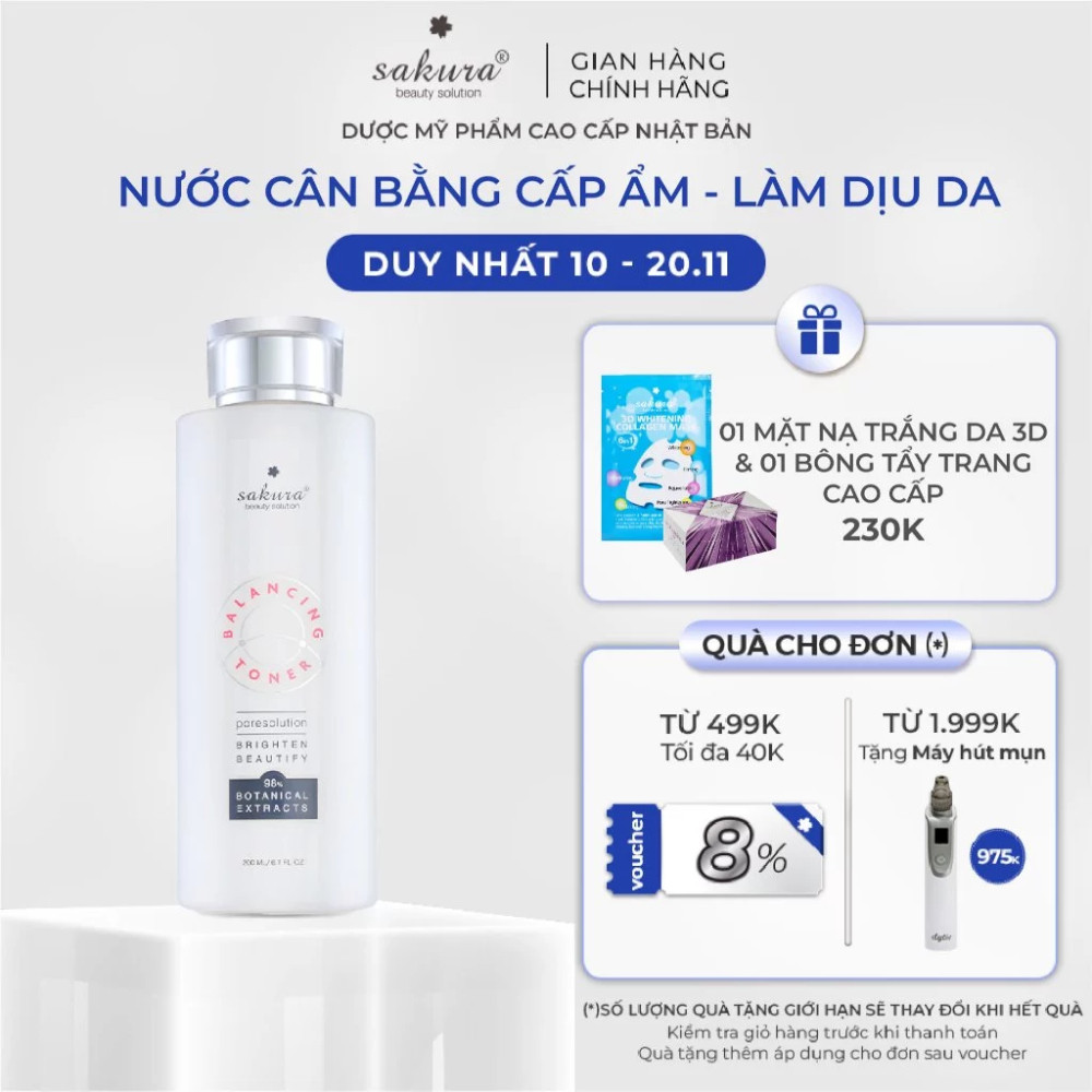 Nước Cân Bằng Da Sakura Balancing Toner 200ml