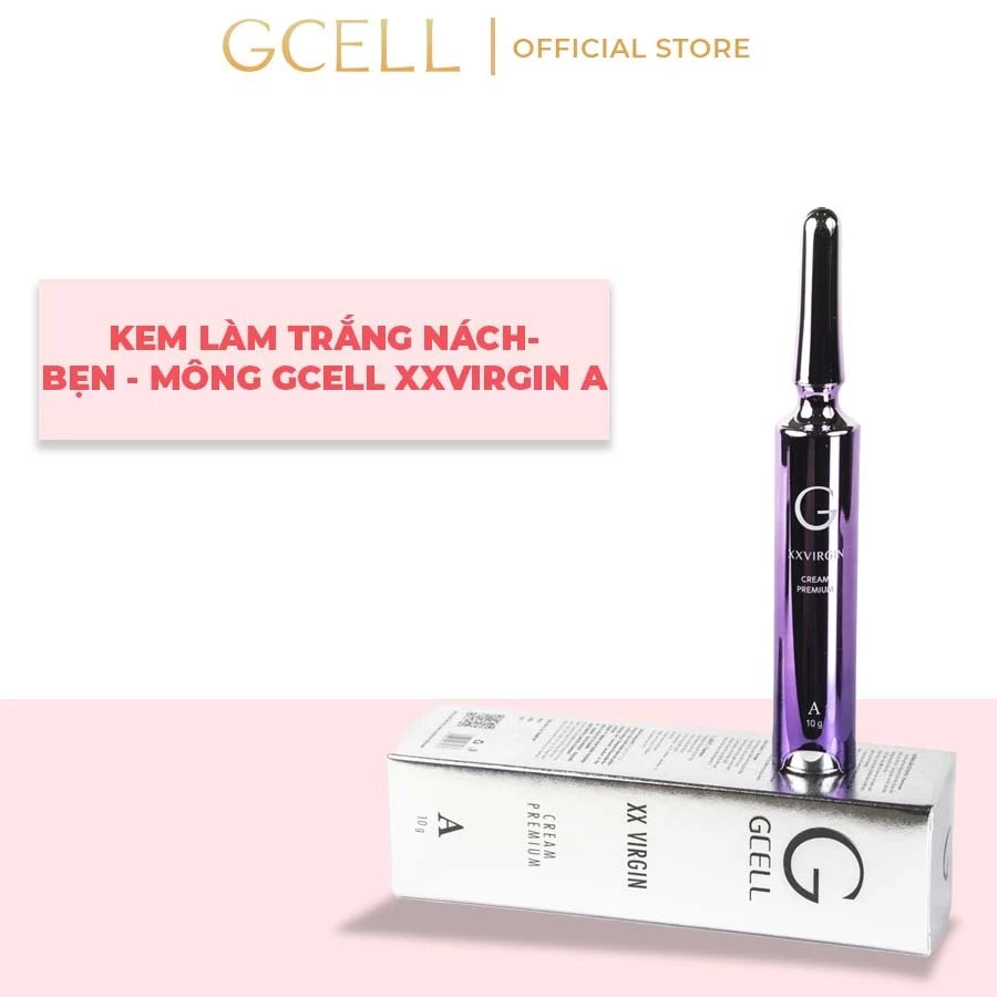 [ MẪU MỚI ] Kem Giảm Thâm Nách Bẹn Mông GCell XX VIRGIN Premium Cream A