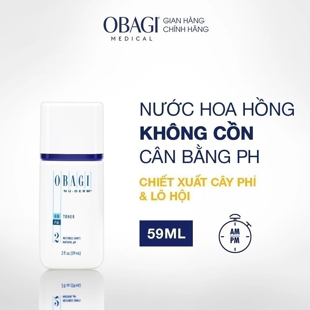 Nước Hoa Hồng Không Cồn Cân Bằng pH Obagi Nu-Derm PM2