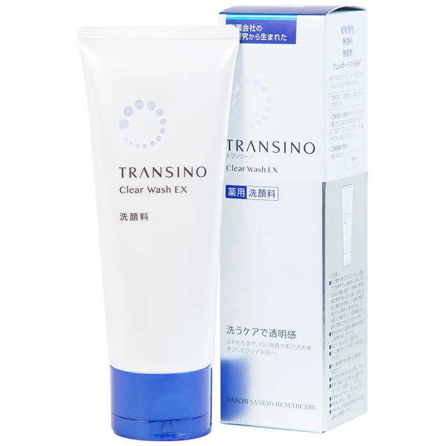 Sữa rửa mặt Transino Clear Wash EX loại bỏ bụi bẩn, dầu nhờn, bã thừa