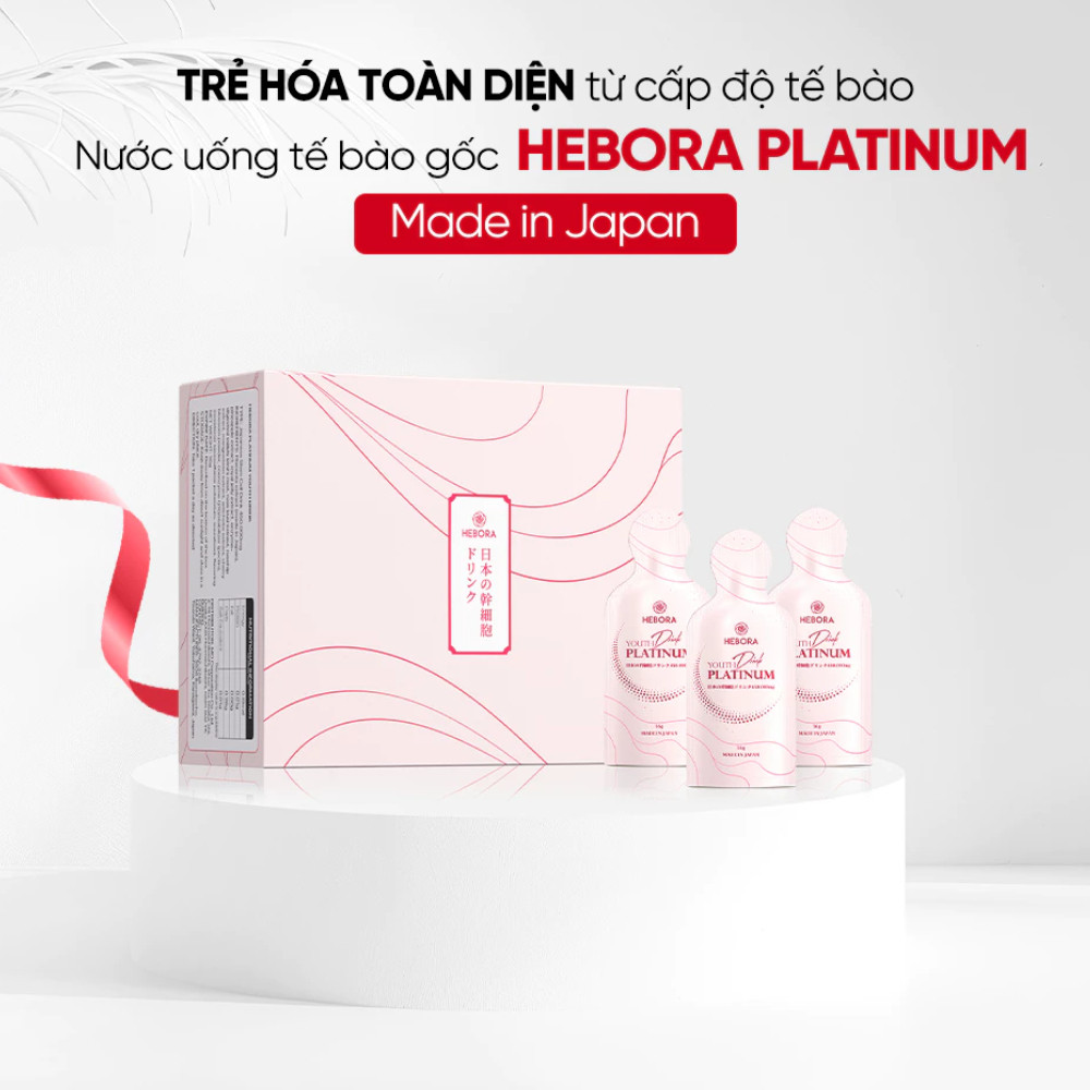 Nước uống tế bào gốc Hebora Platinum Youth Drink