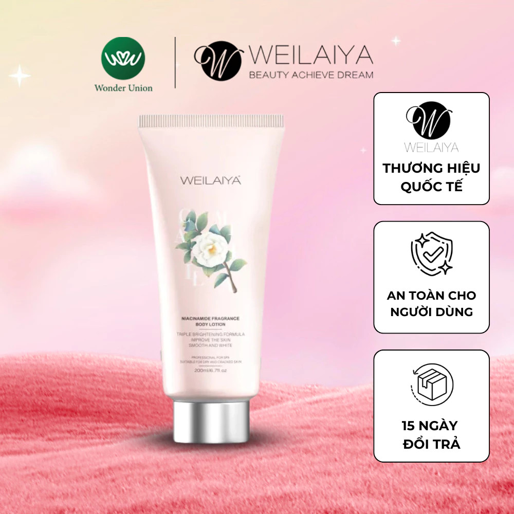 Lotion Dưỡng Thể Trắng Da Body Hoa Trà Weilaiya Phục Hồi, Dưỡng Ẩm, Làm Mờ Vết Thâm Cho Da